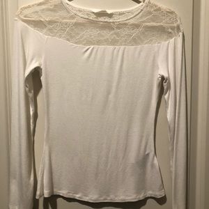 White long sleeve shirt from H&M